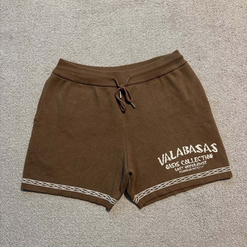VALABASAS Brown Shorts Men’s Sz 2XL Oasis Collection Drawstring Knit Resort